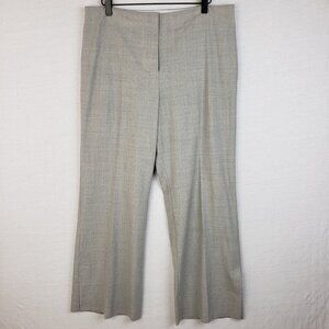 MM Lafleur Wool Pants Trousers Straight Leg Stretch Side Slits size 12 Office